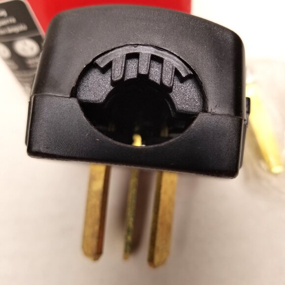 Pass & Seymour Legrand 30/50 Amp Angle Plug 304B Black Dryer Range Dual Function - Picture 5 of 12